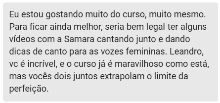 estou gostando muito